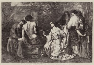 Delilah Asking Forgiveness of Samson by Frederick Richard Pickersgill